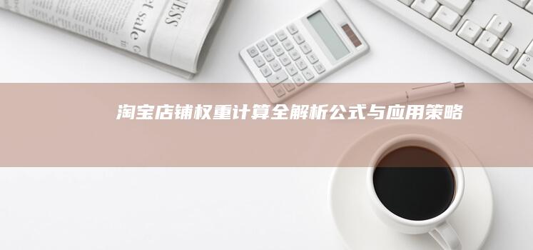 淘宝店铺权重计算全解析：公式与应用策略